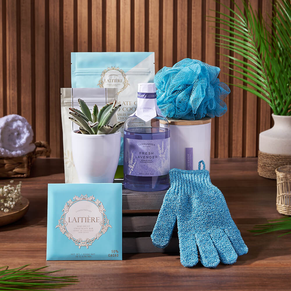 Wonder &amp; Warmth Spa Gift Crate, spa gift, spa, bath &amp; body gift, bath &amp; body, New Hampshire Delivery