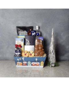 Santa’s Reindeer & Liquor Gift Set, liquor gift baskets, gourmet gifts, gifts
