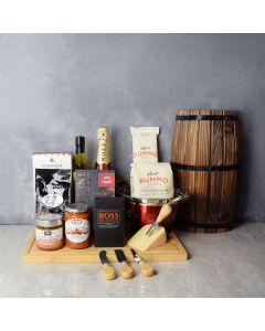 Tastes of Italy & Champagne Gift Set, champagne gift baskets, gourmet gifts, gifts
