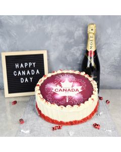 Summerhill Canada Day Cake, gourmet gift baskets, cake gift baskets
