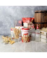 Beer & Liquor Snack Gift Crate, liquor gift baskets, gourmet gifts, gifts