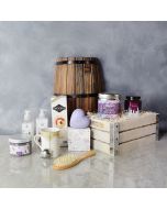 Lavender and Tea Spa Crate, gift baskets, gourmet gifts, gifts, spa
