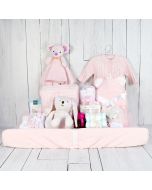 LUXURY COMFORT SET FOR THE BABY GIRL, baby girl gift hamper, newborns, new parents
