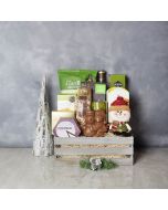 Sweet & Salty Christmas Wine Set, wine gift baskets, Christmas gift baskets, gourmet gift baskets
